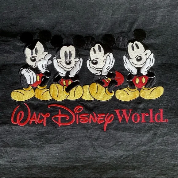 Cool Walt Disney World Black Embroidered Tote Bag - Picture 4 of 5